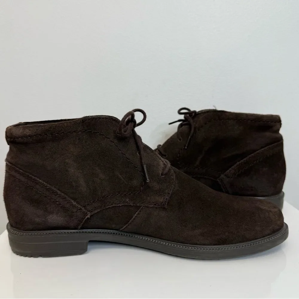 Rockport Brown Suede Berenger Chukka Boots Shoe Men’s Size 10.5 Comfort Dress